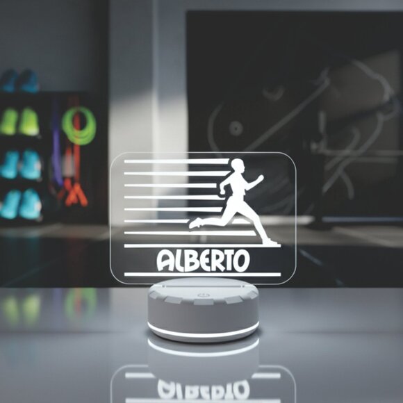 Runner Night Light – Personalized LED Lamp for Athletes - Picture 8 of 8